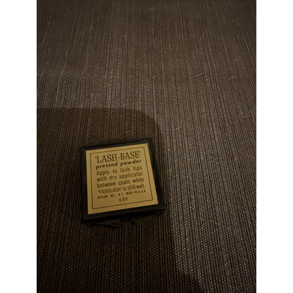 1960's Revlon Lash-base Pressed Powder For Application With FABULASH Mascara